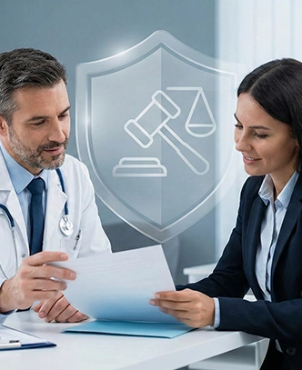 Doctor conversando con aseguradora